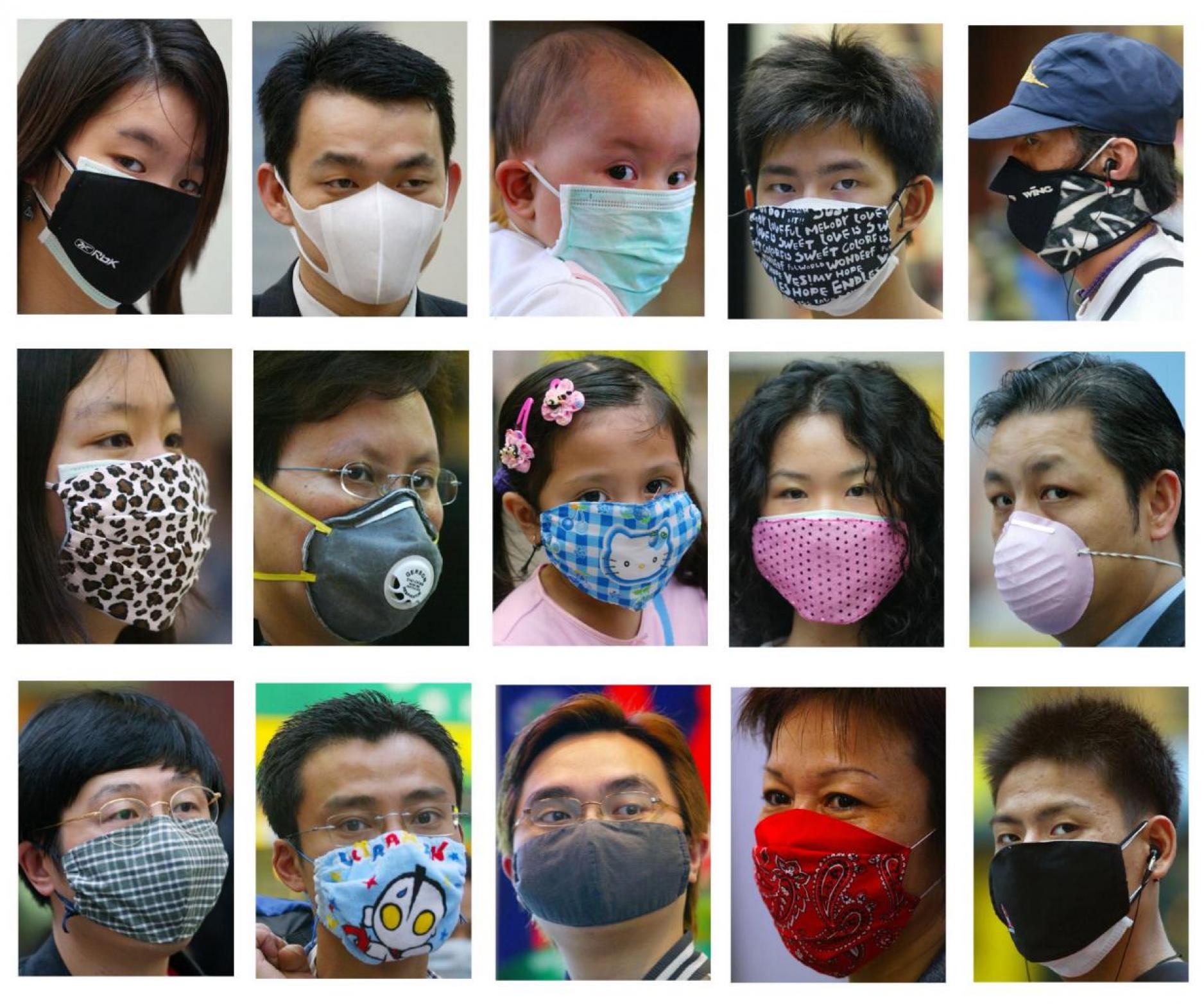 “Smog couture” in Hong Kong. “Smog couture” in Hong Kong.